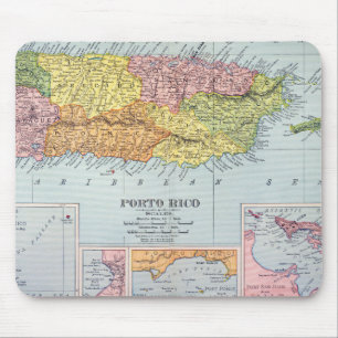 KARTE: PUERTO RICO, 1900 MOUSEPAD