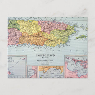 KARTE: PUERTO RICO, 1900 POSTKARTE