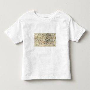 Karte Richmond und Louisville Eisenbahn Kleinkind T-shirt