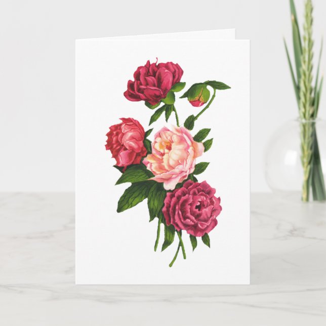 Karte Rosenvalentines Tages(großer Druck) (Vorderseite)