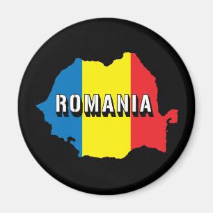 Karte Rumäniens Magnet