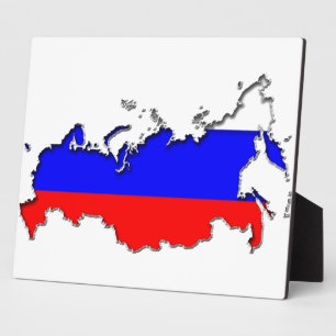 Karte Russlands Fotoplatte