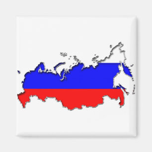 Karte Russlands Magnet