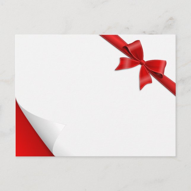 Karte Schleife Aufkleber (Vorderseite)