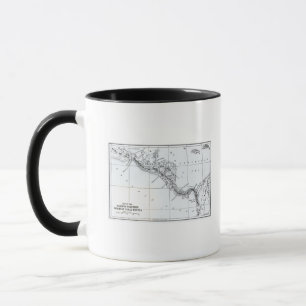 Karte schlug Isthmian Kanal-Wege vor Tasse