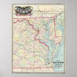 Karte Seats des Krieges Poster