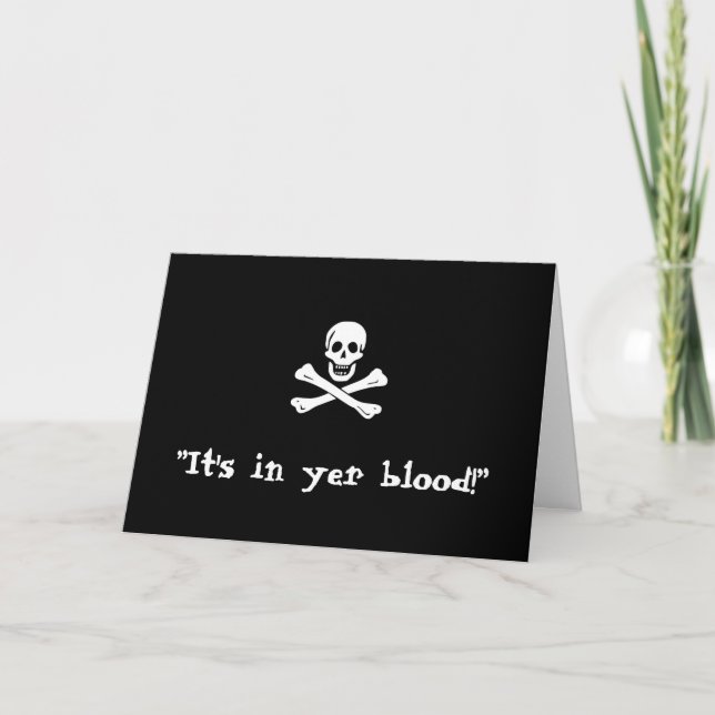 Karte - "sie ist in YER-Blut! " (Vorderseite)