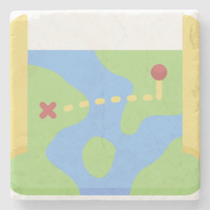 Karte Steinuntersetzer