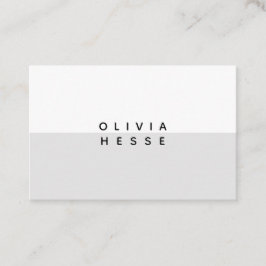 Karte sucht Minimal auf Schar White Business Card
