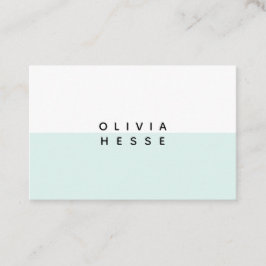 Karte sucht Minimal Blue White Business Card auf