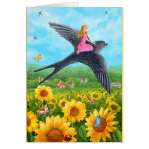 Karte "Thumbelina and schlucken"
