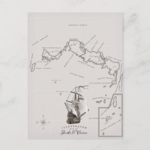 Karte Turks und Caicos