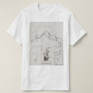 Karte Turks und Caicos T-Shirt