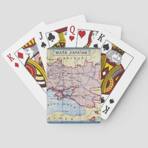 KARTE: UKRAINE, c1906 Spielkarten