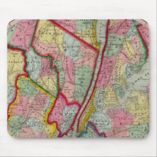 Karte um die Stadt New York Mousepad