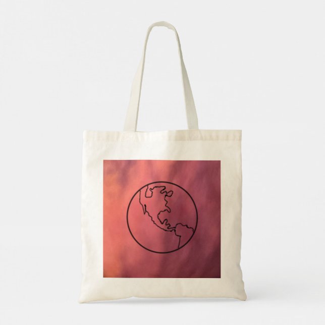 Karte und Compass Tote Bag Tragetasche (Rückseite)