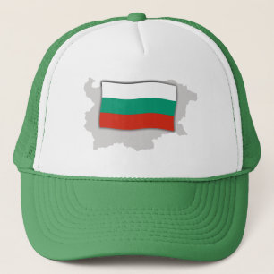 Karte und Flagge Bulgariens Truckerkappe