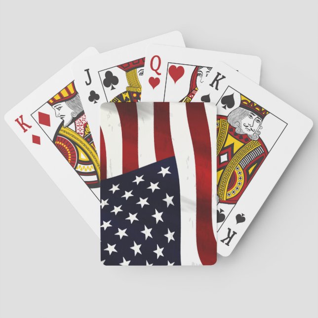 KARTE UND FLAGKARTE FÜR USA SPIELKARTEN (Rückseite)
