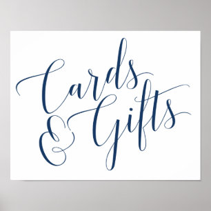Karte und Geschenkunterschrift Poster