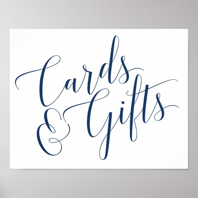 Karte und Geschenkunterschrift Poster (Vorne)