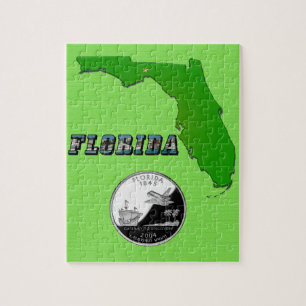 Karte und Text des Bundesstaates Florida