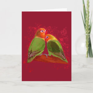 Karte - Valentinstag Lovebirds