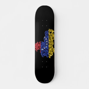 Karte Venezuelas, Karte der Polygonen-Maschenöffnu Skateboard