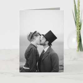 Karte - Viktorianisch, Kuss, Liebe Gedicht