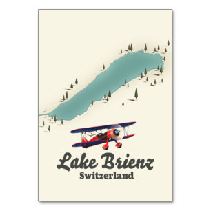 Karte vom Brienzersee Schweiz