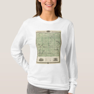 Karte von Adair County, Staat von Iowa T-Shirt