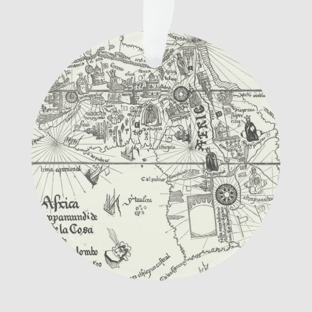 Karte von Afrika | 1500 Ornament (Vorderseite)
