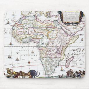 Karte von Afrika   1696 Mousepad