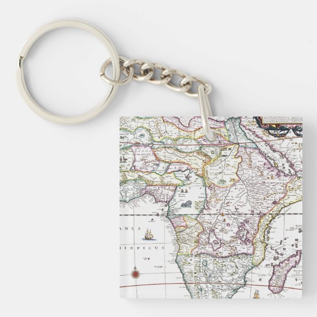 Karte von Afrika | 1696 Schlüsselanhänger (Vorderseite)