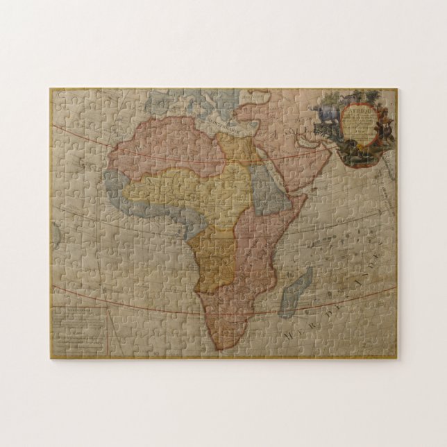 Karte von Afrika | 1700 (Horizontal)