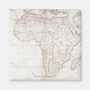 Karte von Afrika 2 Magnet