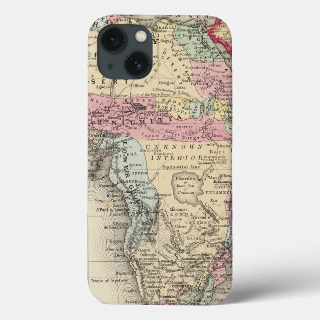 Karte von Afrika Case-Mate iPhone Hülle (Rückseite)