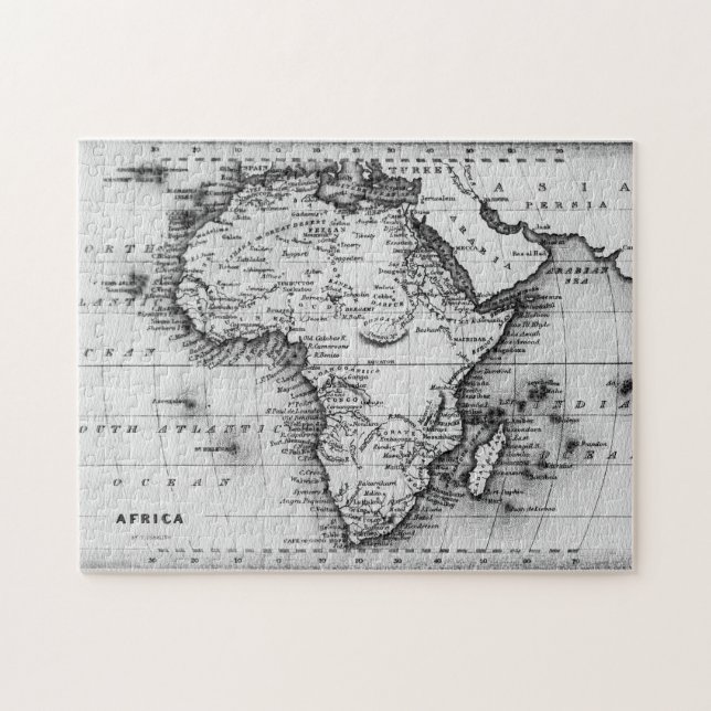 Karte von Afrika | graviert von Thomas Stirling (Horizontal)