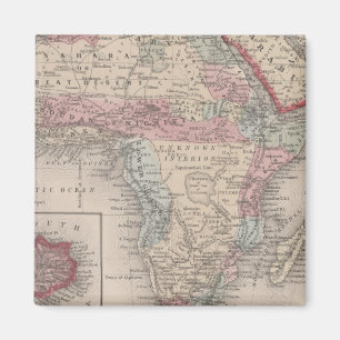 Karte von Afrika mit St. Helena Magnet