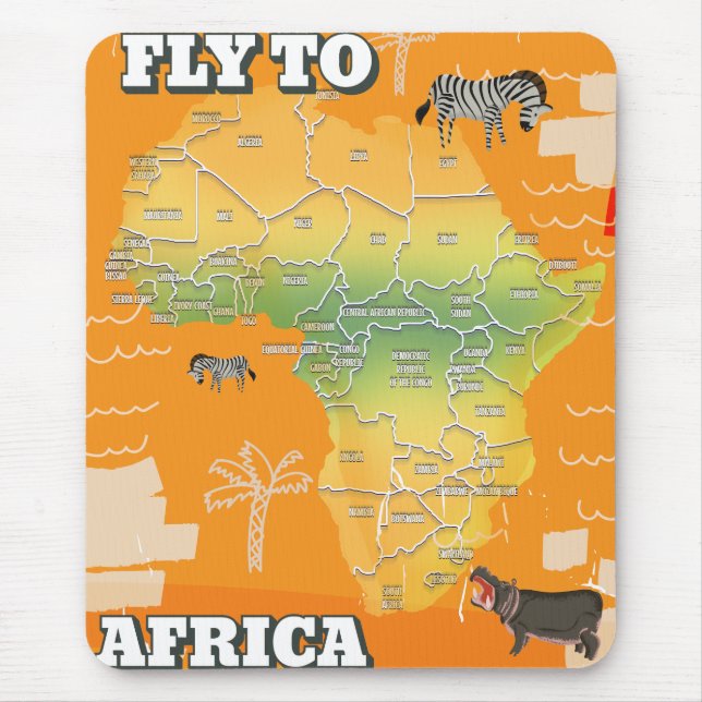 Karte von Afrika Mousepad (Vorne)