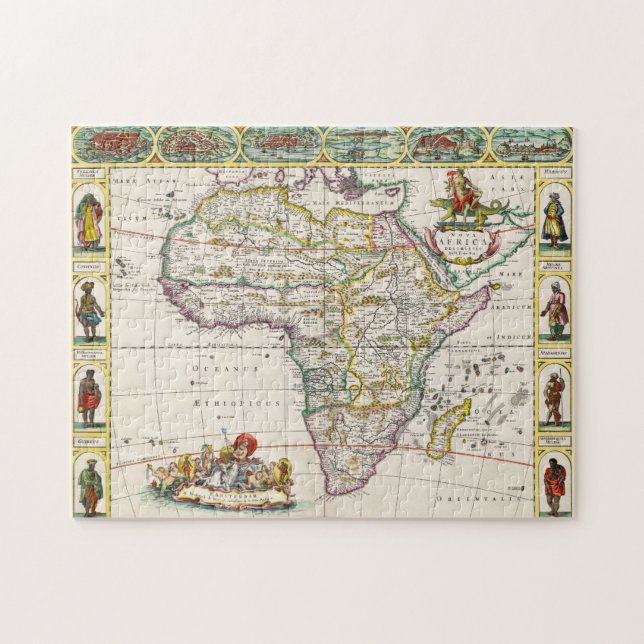 Karte von Afrika | Nova Africa (Horizontal)