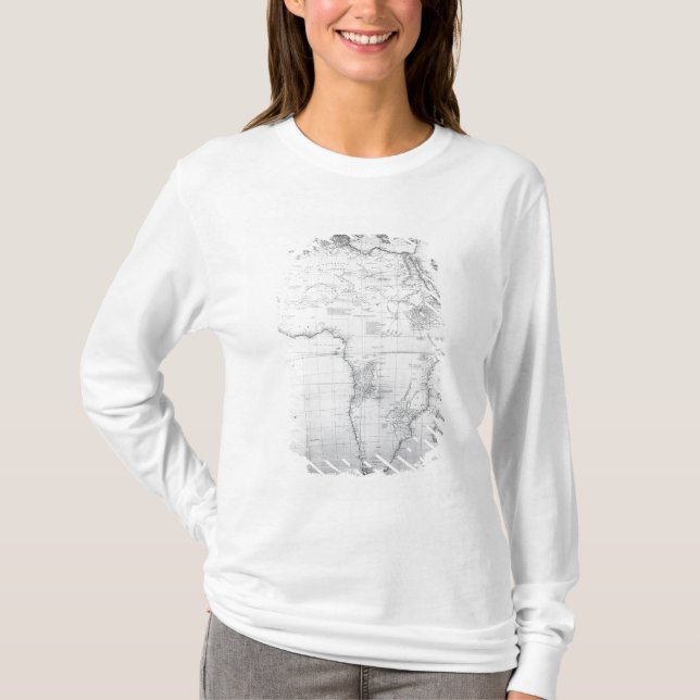 Karte von Afrika T-Shirt (Vorderseite)