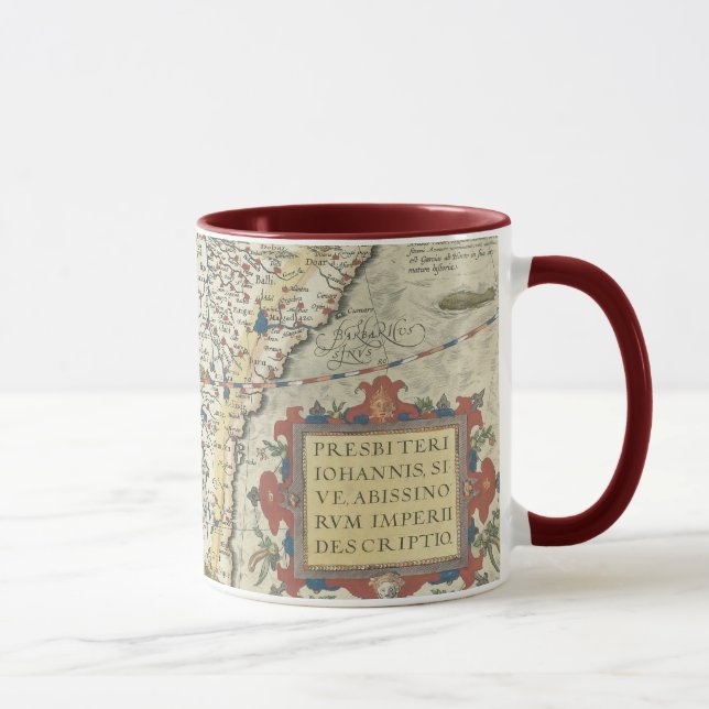 Karte von Afrika und von arabischen Halbinsel Tasse (Rechts)