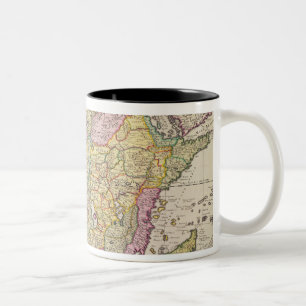 Karte von Afrika Zweifarbige Tasse