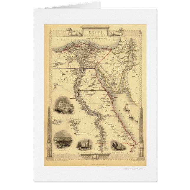 Karte von Ägypten und von Arabien Petrea durch (Vorne)
