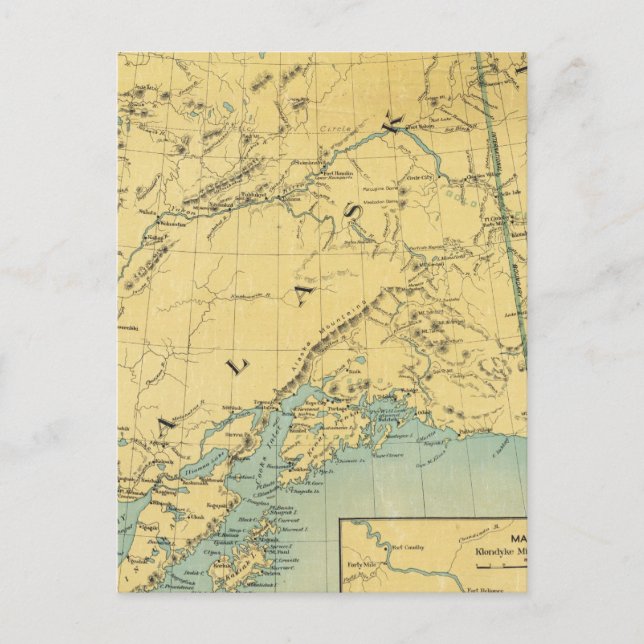 Karte von Alaska (Vorderseite)