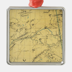 Karte von Alaska Ornament Aus Metall