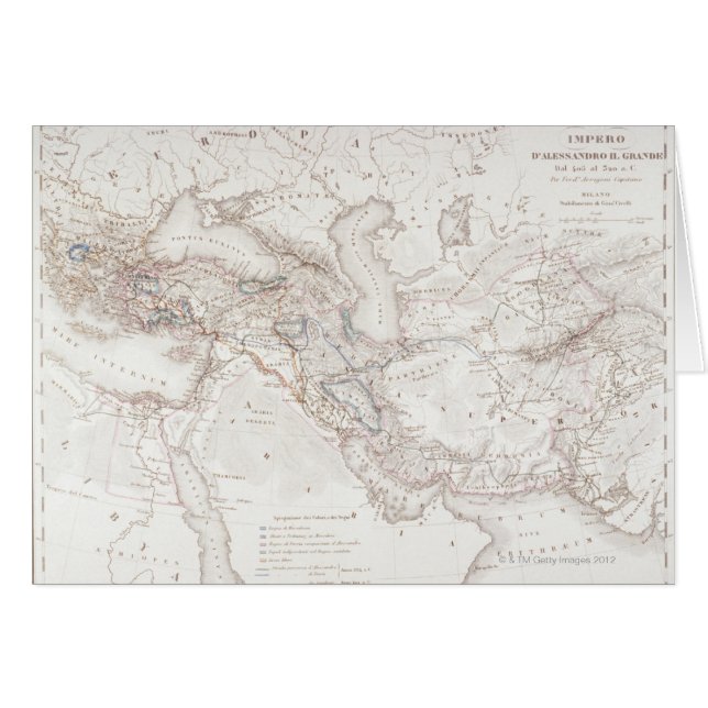 Karte von Alexander dem Großen Reich (Vorderseite (Horizontal))