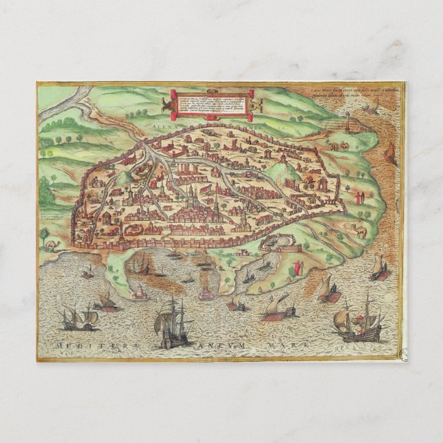 Karte von Alexandria (Vorderseite)
