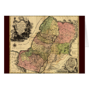 Karte von altem Israel mit den 12 Stämmen