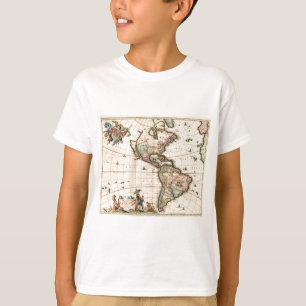 Karte von Amerika 1670 T-Shirt